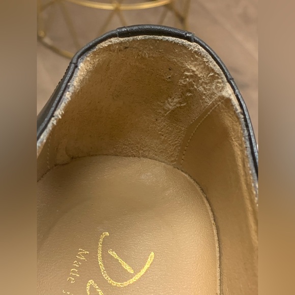 DUCA Black Leather Dress Shoes Size 44/ US 10 - Picture 15 of 15